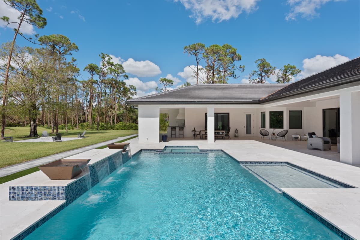 Pool and spa detail