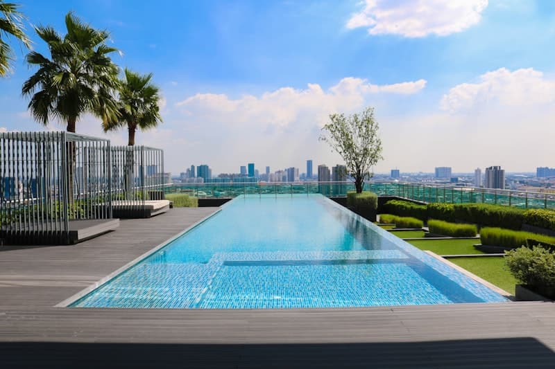 Luxury pool and spa